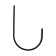 The hook is wall, universal, 140x90x20, black color