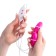 Vibroyatsu Oka-hpki, 2 pcs, 12 modes, PU, ​​ZU USB, 2.5 x 5.5 cm, pink