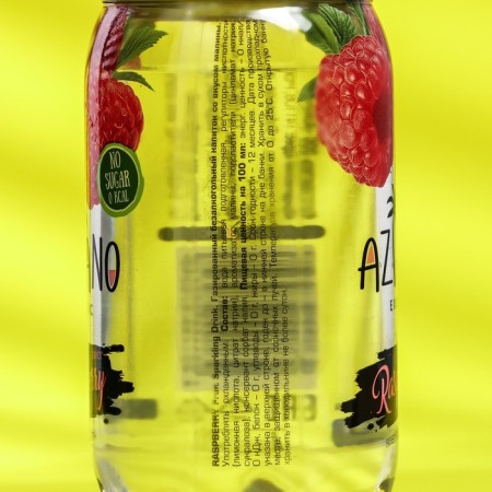 Gas -water water Aziano, raspberries, 350 ml-2