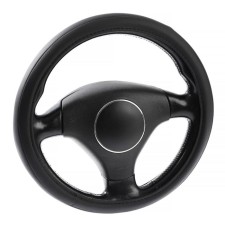 Braid on the steering wheel Lavita, size L, black, PVC