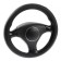 Braid on the steering wheel Lavita, size L, black, PVC