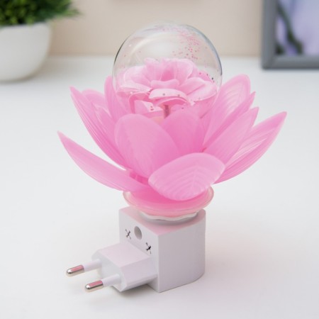 Night "Pink Flower" LED 8x8x12 cm Risalux-6