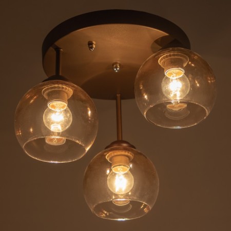 Chandelier 2075/3GD E27 40W coffee-gold 45x45x40 cm Bayerlux-2