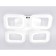 LED ceiling LED with Ambrella Light, Original, FA4371, 45 W, 3825LUM, 3000-6400K, white color, white