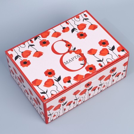 Box Gift team, packaging, "Happy Spring", 26 x 19 x 10 cm