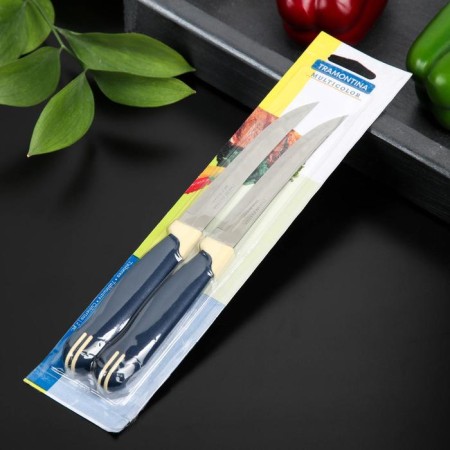 Set of kitchen knives for meat Tramontina Multicolor, 2 pcs, blade 12.7 cm-2