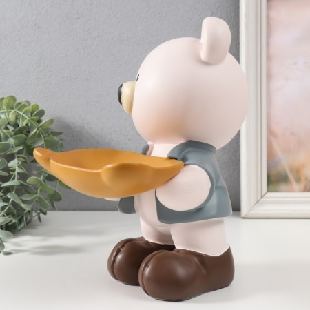 Polystone souvenir "Bear with a stand" 14x21x25 cm-4