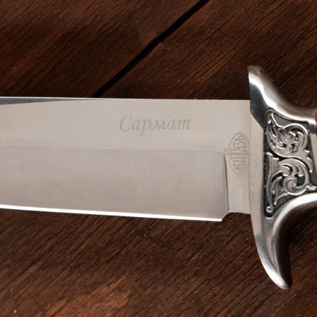 Hunting knife "Sarmat" steel - 50x14, handle - wood, 31 cm-3