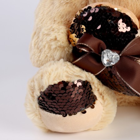 Мягкая игрушка "Мишка" с сердцем, 30 см-1