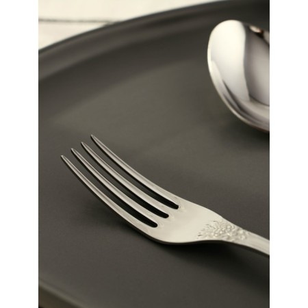 Set of cutlery "Troika", 12 items, thickness 2 mm, silver color-3