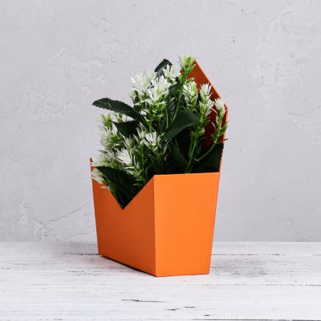 Trapection envelope is monophonic, orange 19.5 x 23 x 8 cm-1