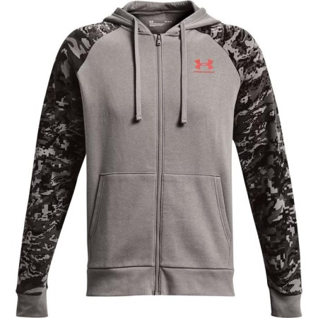 Men's sweatshirt Under Armour Rival FLC Camo Script FZ, size 44-46 (1366310-066)-3