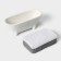 Magistro Crotone sponge stand, white color