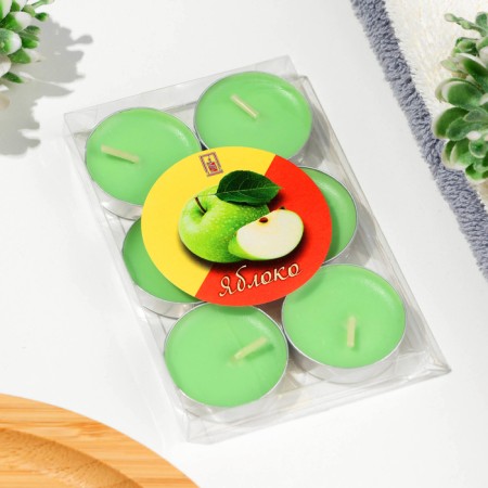 Set of candles of tea aromatic, 6 pcs, apple-3