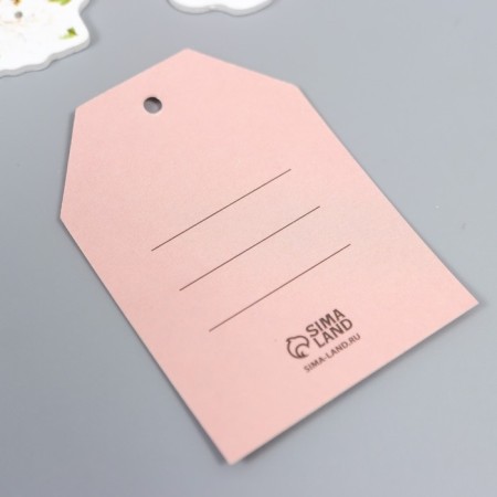Scrapbooking set "for the most tender" nameplate 5x7 cm + buttons 5 pcs mix-6