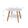 Journal table "Hudson", 650 × 650 × 500 mm, white color