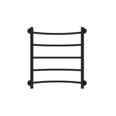 Water towel "Sanprise" Classic P5, 500x600 mm, lower connection., Black matte-4