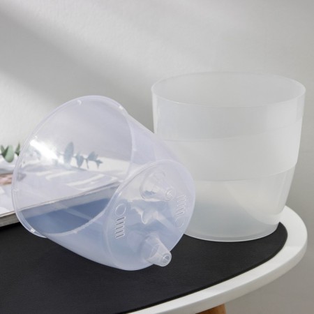 Kashpo for flowers with an insert "grace", 2 l, the color is transparent-1