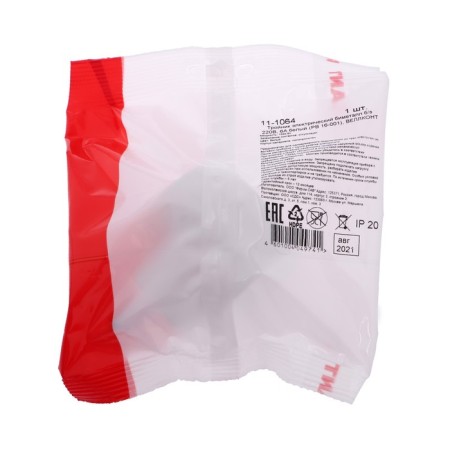 Tip electric rexant, 6 a, without salary, bimetall, white-5