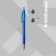 Gel pen Erichkrause R-301 Original Gel Matic & Grip, blue ink, node 0.5 mm, automatic