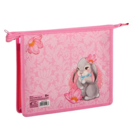 Folder for notebooks A5, 230 x 190 x 50 mm, lightning from above, plastic, calligrata "Bunny"-4