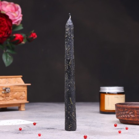 Magic “removal of negativity” with grass, black, 20cm-1