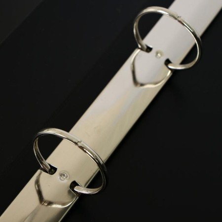 Folder on 4 rings A4, Calligrata, 40 mm, 700 μm, inner pocket, pocket for a spine, black-2