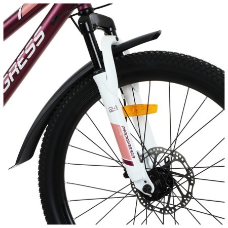 Bicycle 24 "Progress Ingrid Pro Rus, burgundy color, p. 15"-4