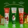 New Year's gift set of cosmetics. Hand creams. Red-green series
