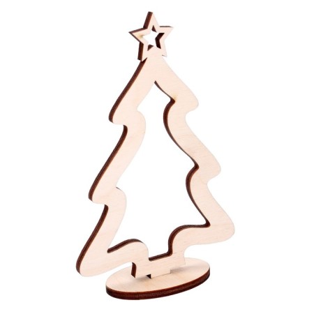 Model made of wood "Christmas tree team # 1"