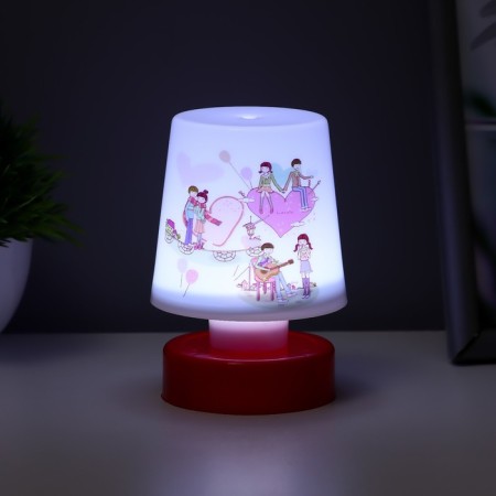 Night "Lovers" LED from batteries 3HAAA 7.5x7.5x11 cm Risalux-3