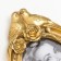 Photo frame Polystone 10x15 cm "Two birds in flowers" golden 14x22 cm