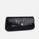 Women's wallet on the button, black color