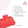 Massage roller SANGH, 30x10 cm, red color