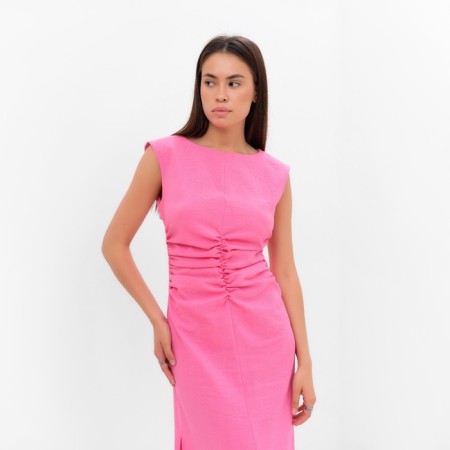 Women's dress with draping Mist Summer Time, Pink, R.48-2