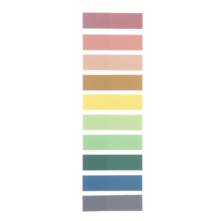 Bookmarks with adhesive edge, 12 x 45 mm, 10 colors of 20 sheets, plastic, Devente Pastel, blister-1