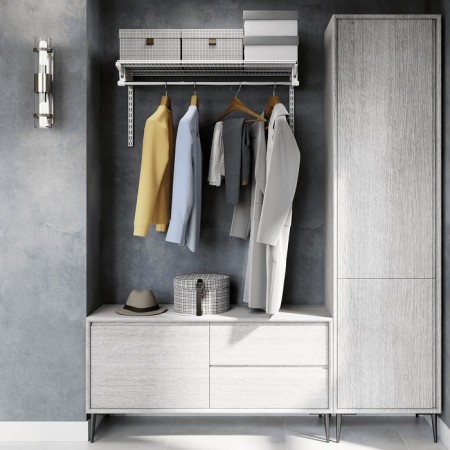 Wardrobe system "Ready -made solution No. 1" 95 x 35 x 48 cm, white-2
