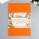 Fighting felt "bright orange" 1 mm (set of 10 sheets) A4 format format