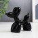 Souvenir Polystone "Air Ball - Dog" Black 8x10x4 cm