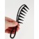 Curly hair comb 18.5*5*1cm plastic black bag QF