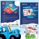 New Year's set "Book-History and Volumetric Applications", 2 pcs., A4, Blue Tractor