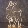 Neon figure "Deer", 90 × 50 cm, 600 LED, 220 V, glow warm white