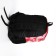 School backpack from textiles on lightning, 3 pockets, red