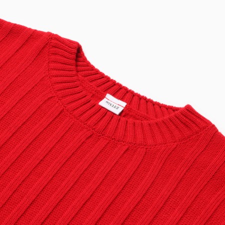 Jumper Knitted Women's Minaku: Knitwear Collection Color Red, size 46-48-7