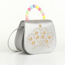 Baby bag on a valve, silver color
