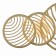 The lamp wall-flowing Mantra Collage, LED, 3000LM, 3000K, 685x136x400 mm, gold color