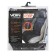 Press on the universal seat Voin Cover Plain, eco -leather, set 1pcs, foams 7mm, black 77718