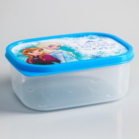 Lunch box, rectangular, 500 ml "most beautiful", cold heart-1