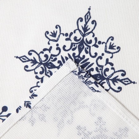 Apron "Dolyana" Blue Snowflakes 60x65 cm, 100% cotton, 164 g/m2-2
