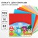 Colored paper for origami, 15x15 cm, 100 sheets, 10 colors, non -nominal, bilateral, in a package, 80 g/m², Smeshariki